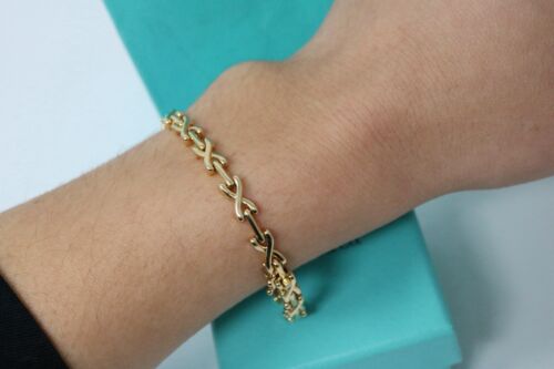Tiffany & Co Schlumberger X Bracelet in 18K Yellow Gold