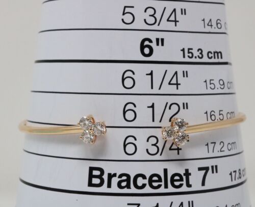 Tiffany & Co Aria Rose Gold Diamond Cuff Bracelet .59ctw 18K