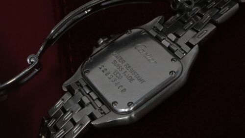 Cartier Panthere SM 22mm Steel Silver Dial Quartz Ladies Watch w/ papers