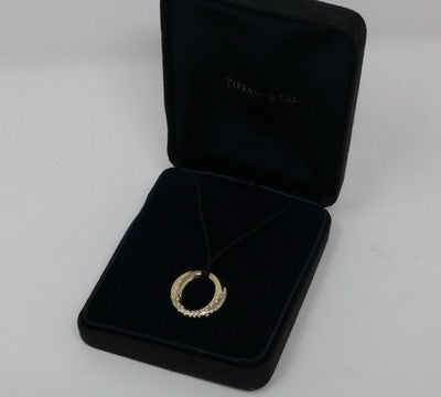 Tiffany & Co Elsa Peretti Diamond Sevillana Necklace 18k Yellow Gold