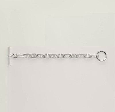 HERMES Bracelet Chaine d'ancre Large Model 925 Sterling Silver