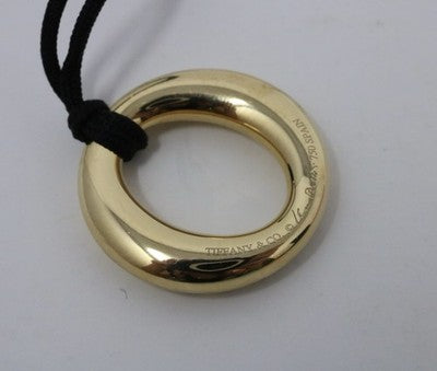 Tiffany & Co Elsa Peretti Diamond Sevillana Necklace 18k Yellow Gold