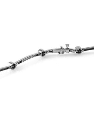 Tiffany & Co Platinum Diamond Bezel Bar Link Station Collar Necklace