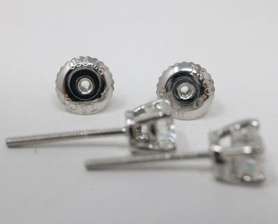 Tiffany & Co Platinum Round Brilliant Cut Diamond Stud Earrings .79ct