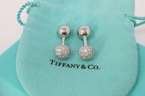 Tiffany & Co Etoile Diamond Cufflinks In Platinum