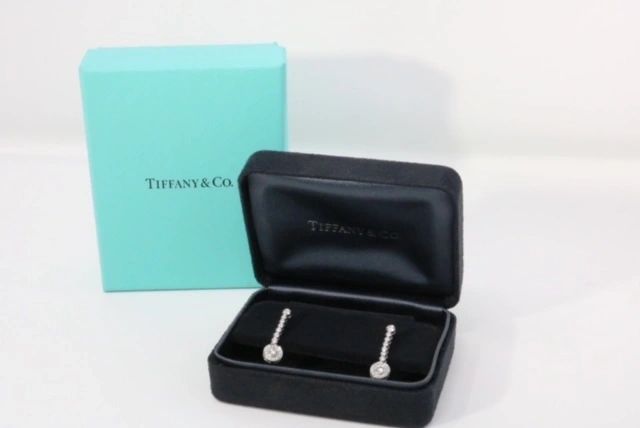 Tiffany & Co .82ctw Diamond Earrings Jazz Dangle Drop Platinum Legacy