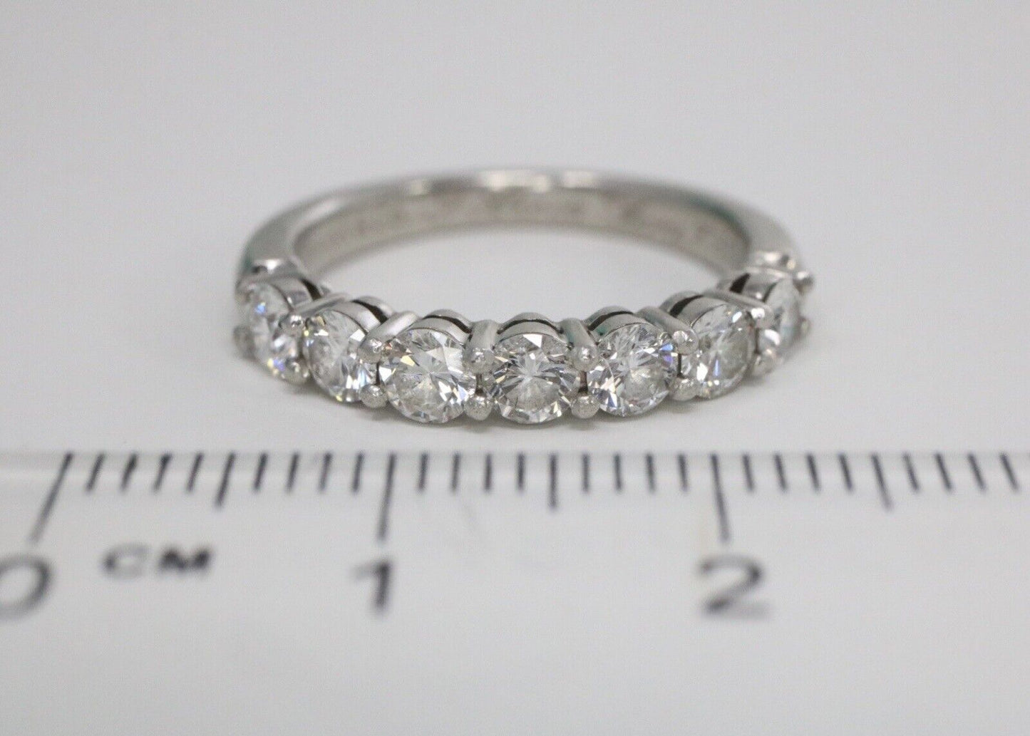 Tiffany & Co .91ct Platinum Embrace Diamond Wedding Band Ring