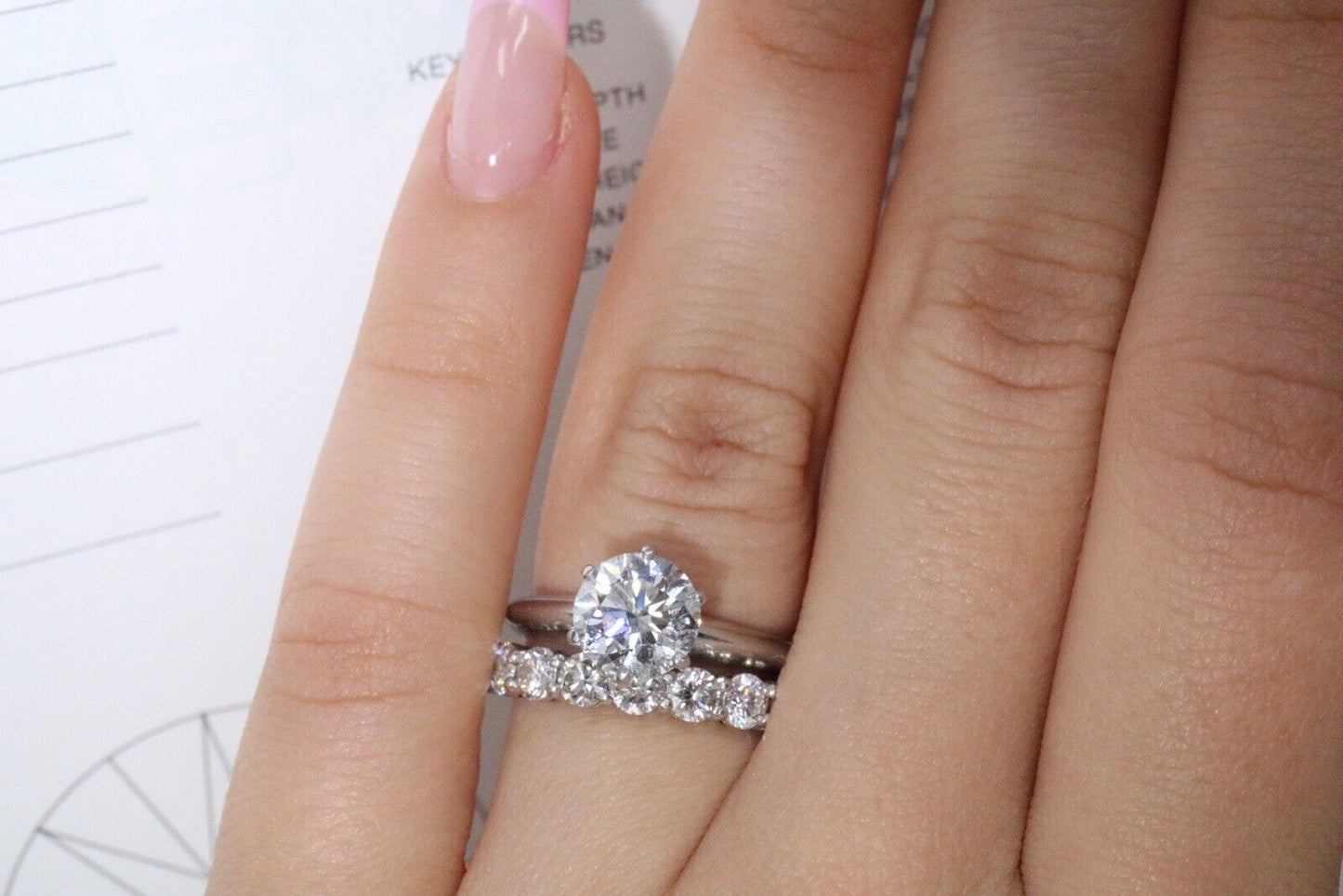 Tiffany & Co .91ct Platinum Embrace Diamond Wedding Band Ring