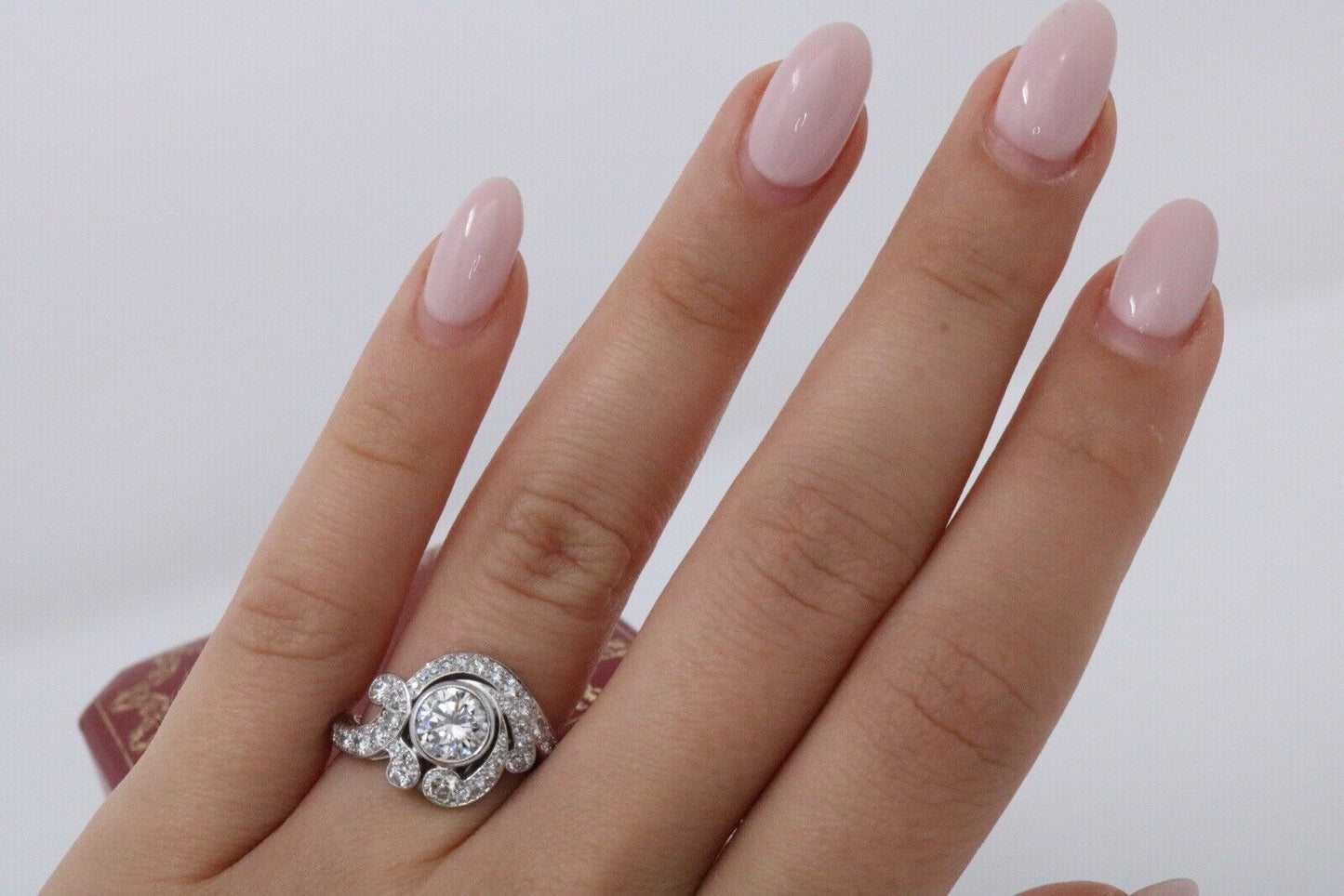 Cartier 2.20ct Diamond Engagement Ring G/VS In Platinum Rare!