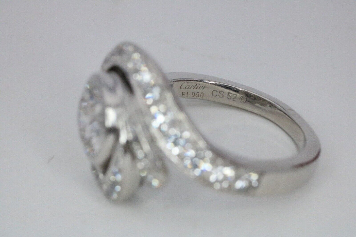 Cartier 2.20ct Diamond Engagement Ring G/VS In Platinum Rare!