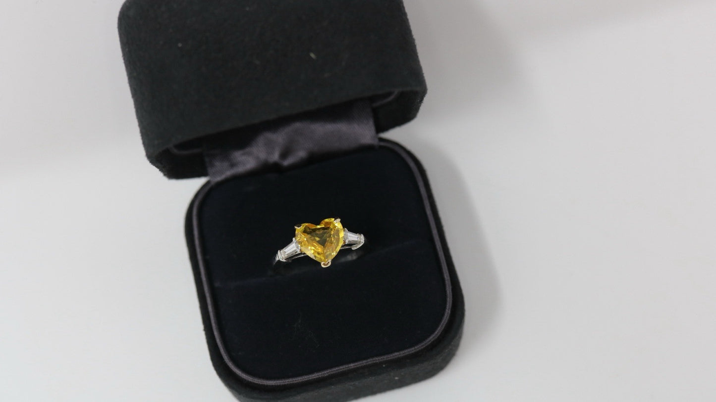 GRAFF Diamond And Sapphire Engagement Ring Platinum 18K $25k