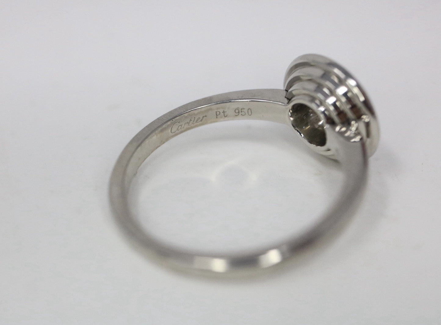 Cartier d'Amour Platinum Diamond Engagement Ring .51ctw
