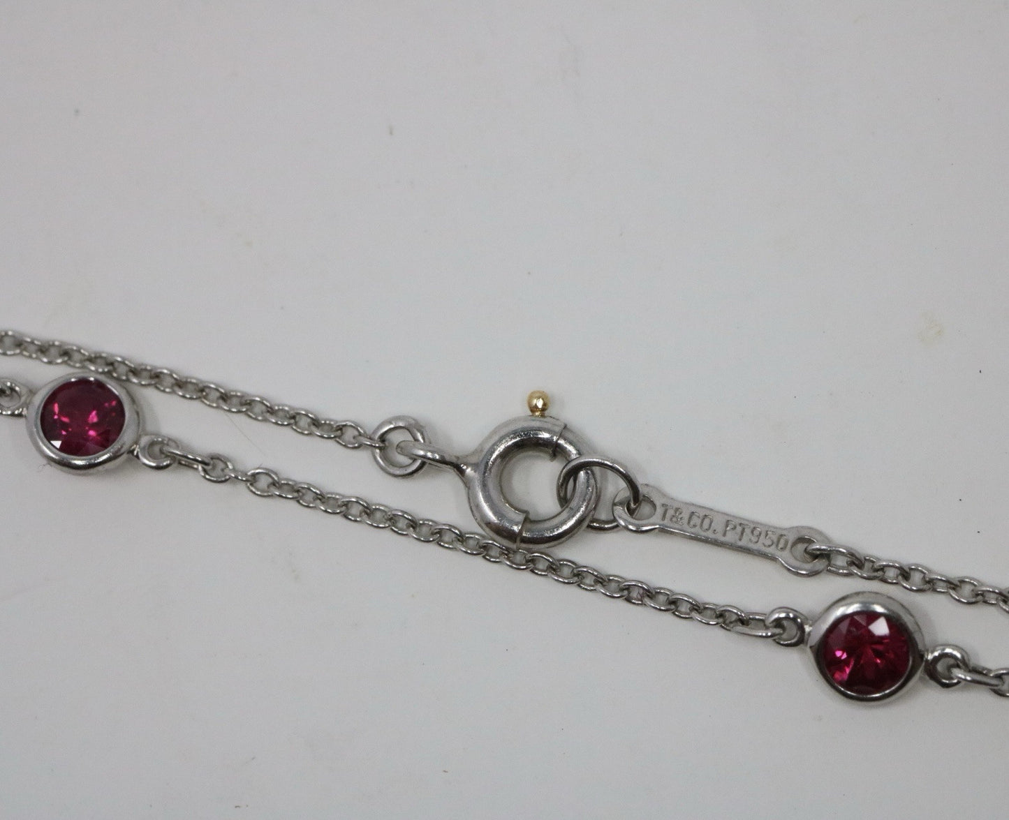 Tiffany & Co. Elsa Peretti .50ct Ruby by the Yard Bracelet - Platinum
