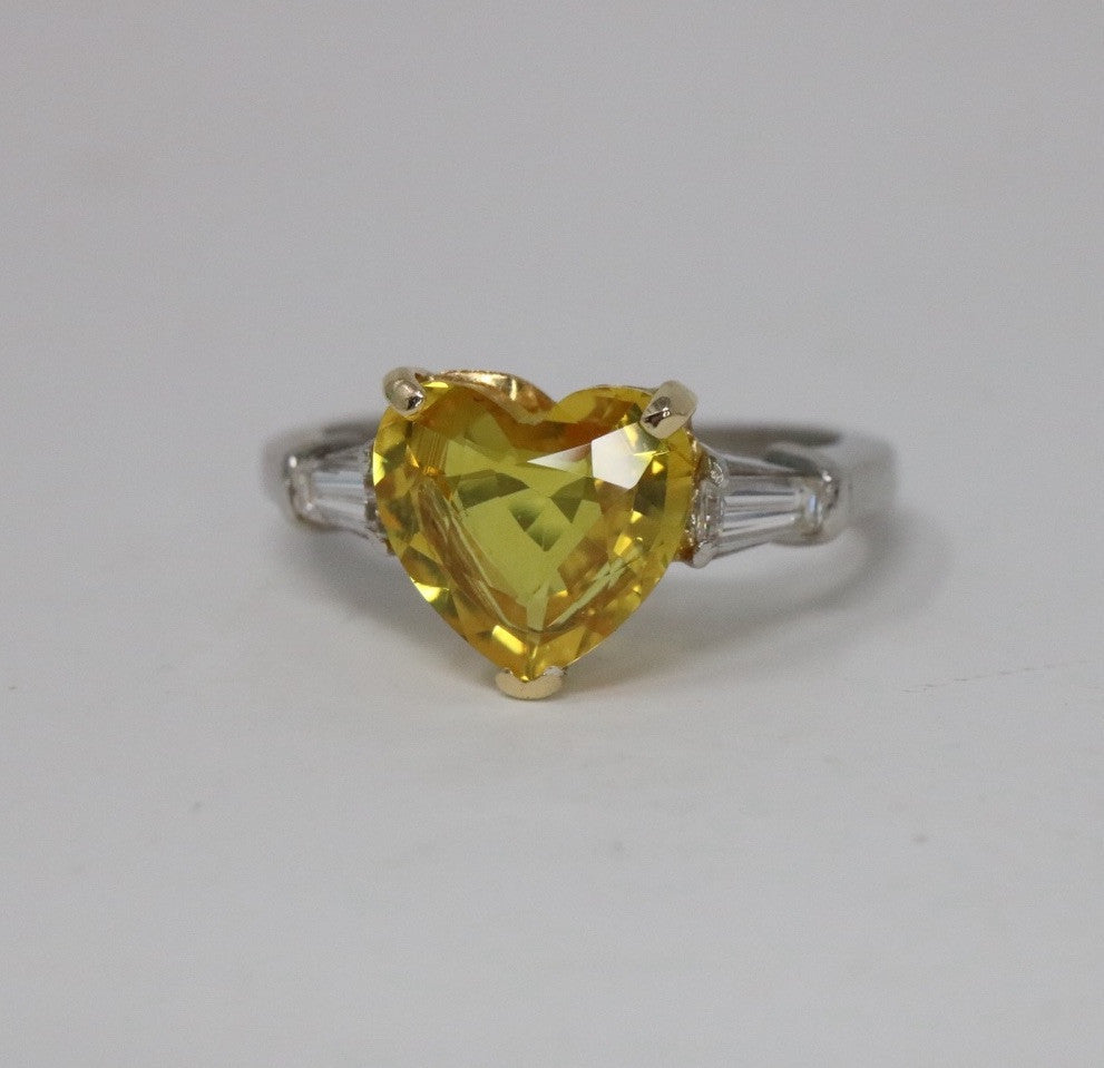 GRAFF Diamond And Sapphire Engagement Ring Platinum 18K $25k