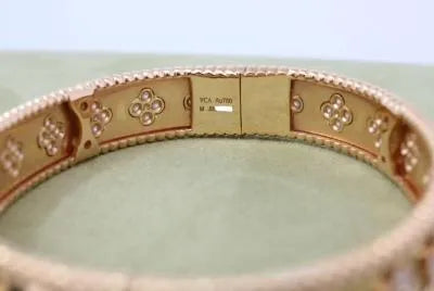 New Van Cleef & Arpels Perlee Clover Rose Gold diamond bracelet
