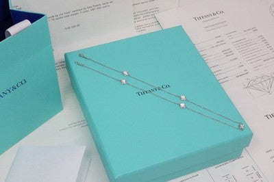 Tiffany & Co Peretti Platinum 1.73ct Diamond By The Yard Necklace