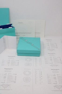Tiffany & Co Peretti Platinum 1.73ct Diamond By The Yard Necklace
