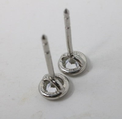 Tiffany & Co Peretti Plat .90ct VS1 Round Diamond By The Yard Stud Earrings
