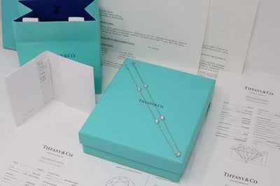 Tiffany & Co Peretti Platinum 1.73ct Diamond By The Yard Necklace