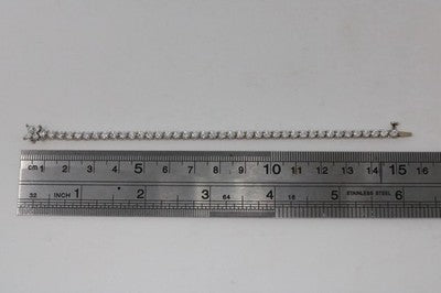 Tiffany & Co. Victoria 4.20ct Platinum Round Diamond Tennis Bracelet