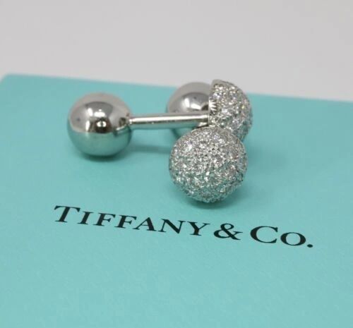Tiffany & Co Etoile Diamond Cufflinks In Platinum