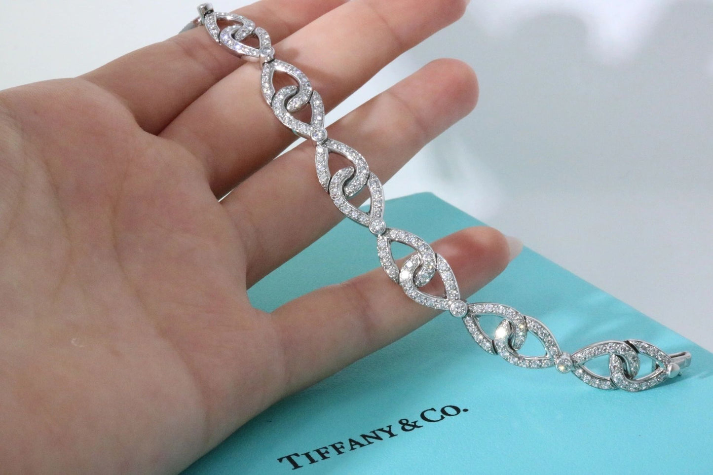 Tiffany & Co Bow Link 3.45ct Diamond Bracelet