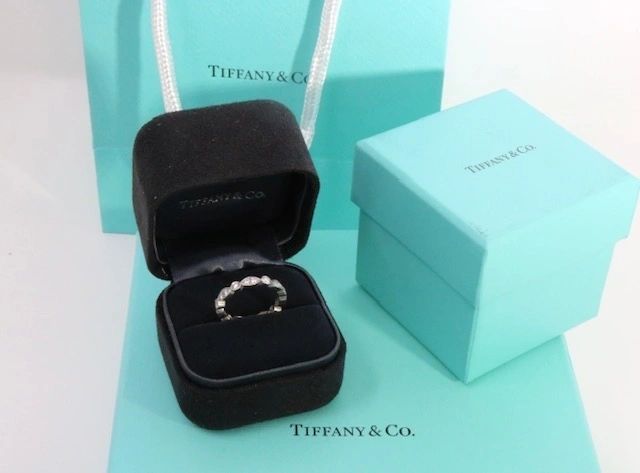 Tiffany & Co Platinum Diamond Jazz Eternity Band Ring