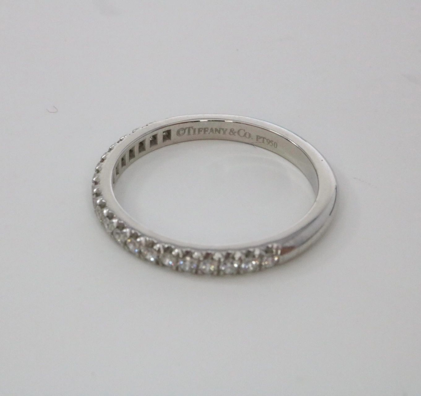 Tiffany & Co 0.17 ct Platinum Soleste Half Circle 2.0 mm Diamond Wedding Band