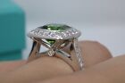 Tiffany & Co Legacy Tourmaline & Diamond Engagement Ring Band 2.96ctw PT950