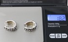 Roberto Coin Zebra 18K White Gold Diamond &amp; Enamel Hoop Earrings