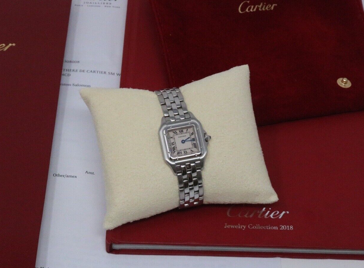 Cartier Panthere SM 22mm Steel Silver Dial Quartz Ladies Watch