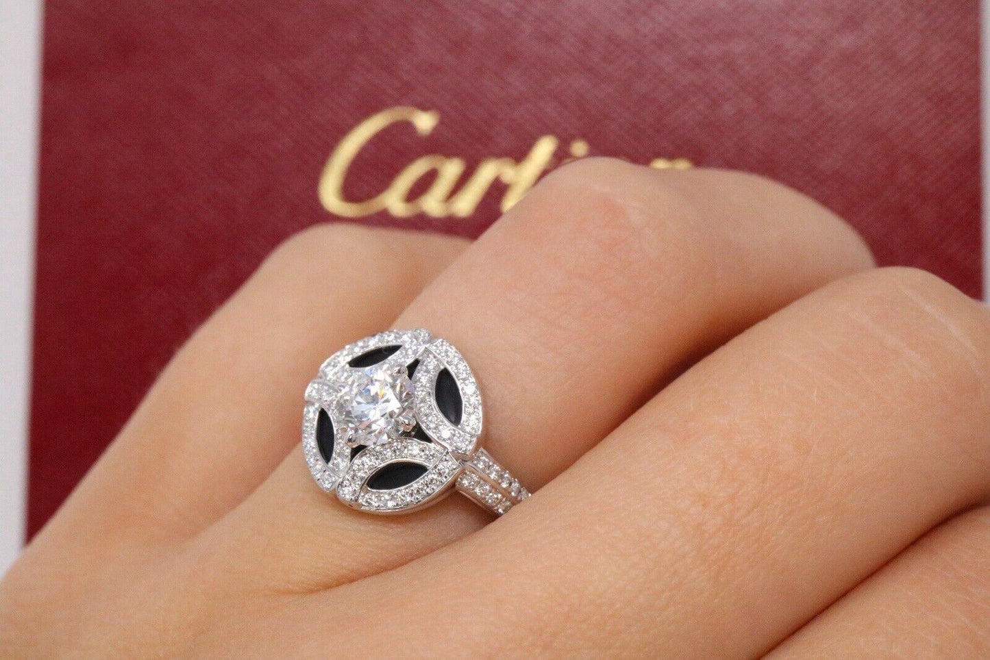 Cartier Galanterie De Cartier Round Diamond Engagement Ring 1.14ct 18K VVS2