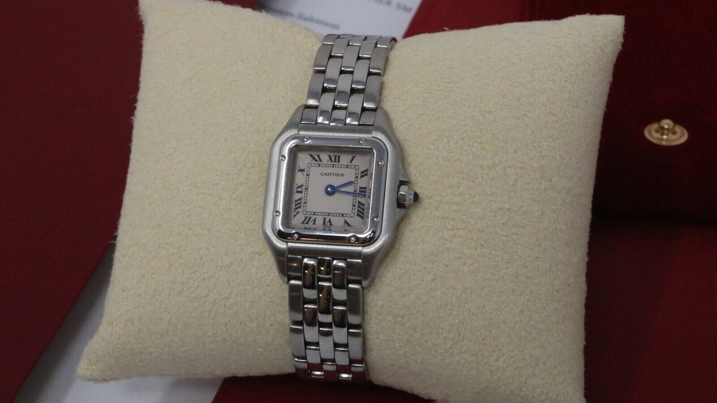 Cartier Panthere SM 22mm Steel Silver Dial Quartz Ladies Watch