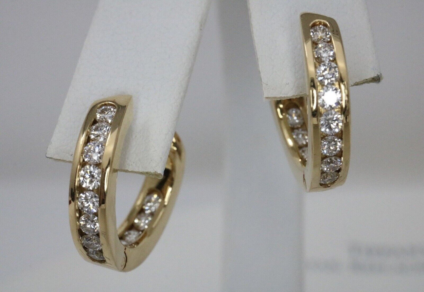 Tiffany & Co Diamonds Inside Out Hoop Earrings .73ctw 18k Gold