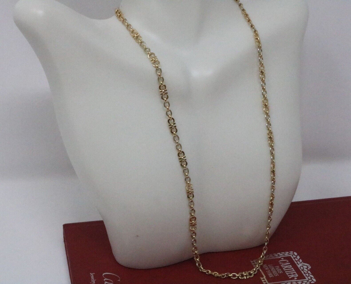 Cartier 18k Yellow & White Gold C De Cartier Chain Necklace 18"