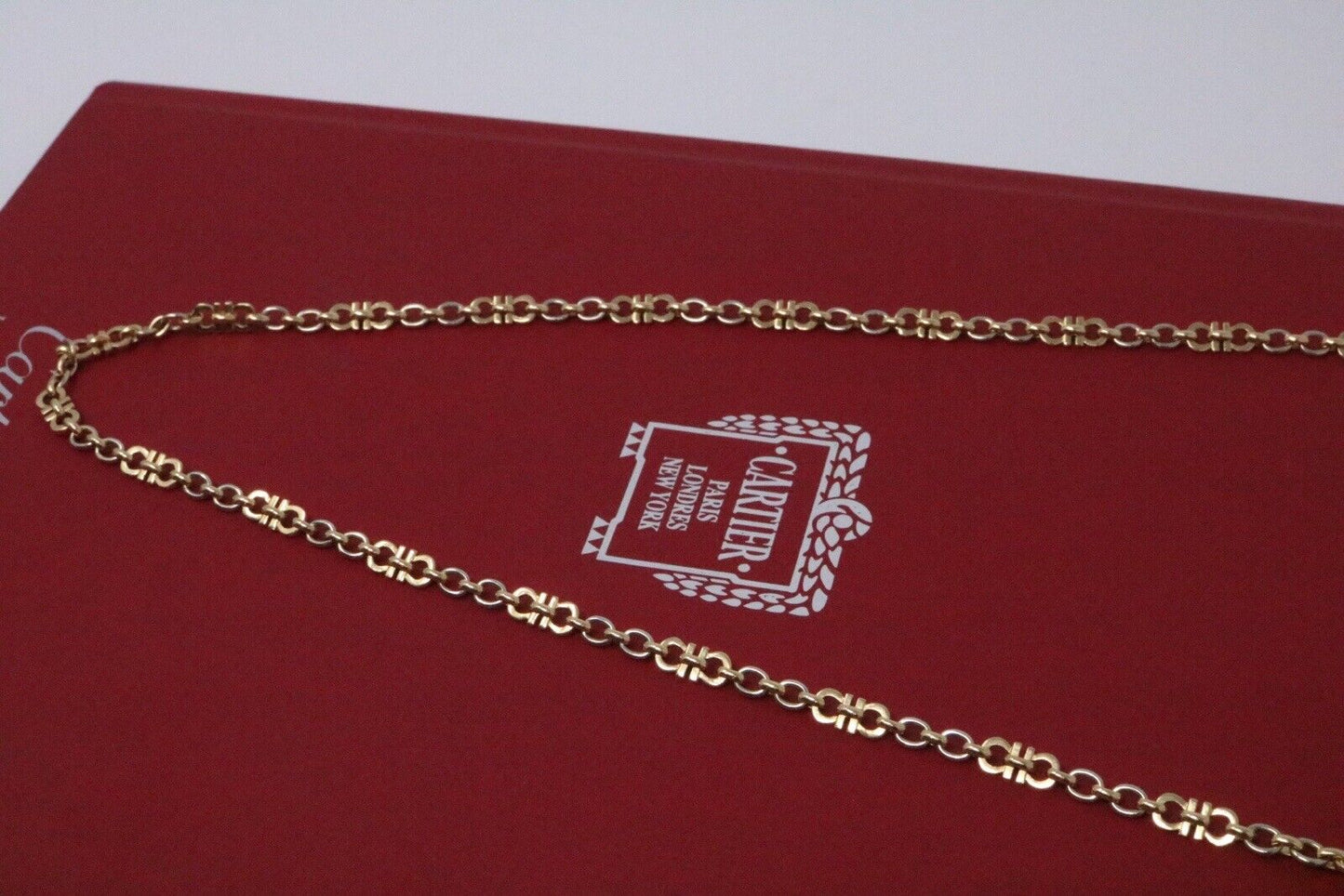 Cartier 18k Yellow & White Gold C De Cartier Chain Necklace 18"