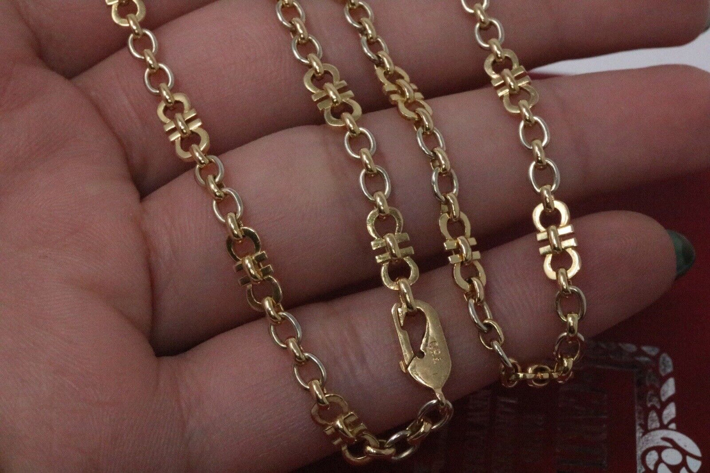 Cartier 18k Yellow & White Gold C De Cartier Chain Necklace 18"