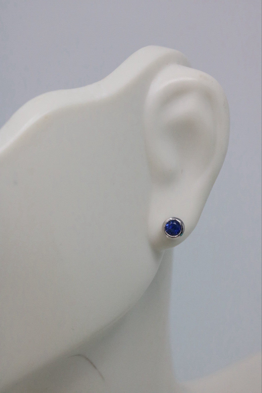 Tiffany & Co. Platinum Sapphire Elsa Peretti Color By The Yard Earrings