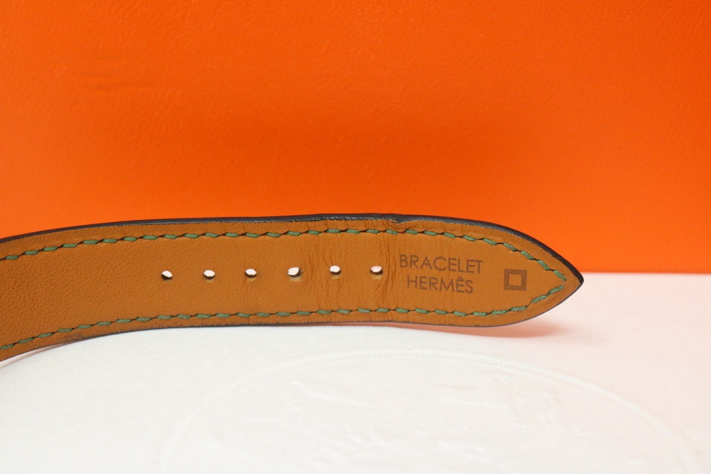 Hermes Women's Heure H Swiss Leather Strap Diamonds Quartz Watch Small 25mm