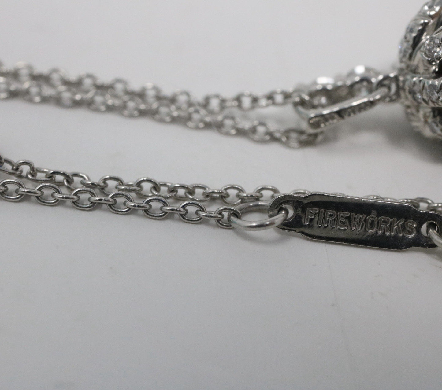 Tiffany & Co Fireworks Platinum Tahitian Pearl & Diamond Pendant Necklace $5k