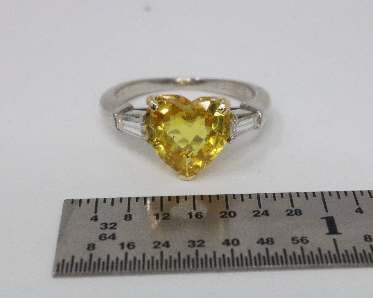 GRAFF Diamond And Sapphire Engagement Ring Platinum 18K $25k