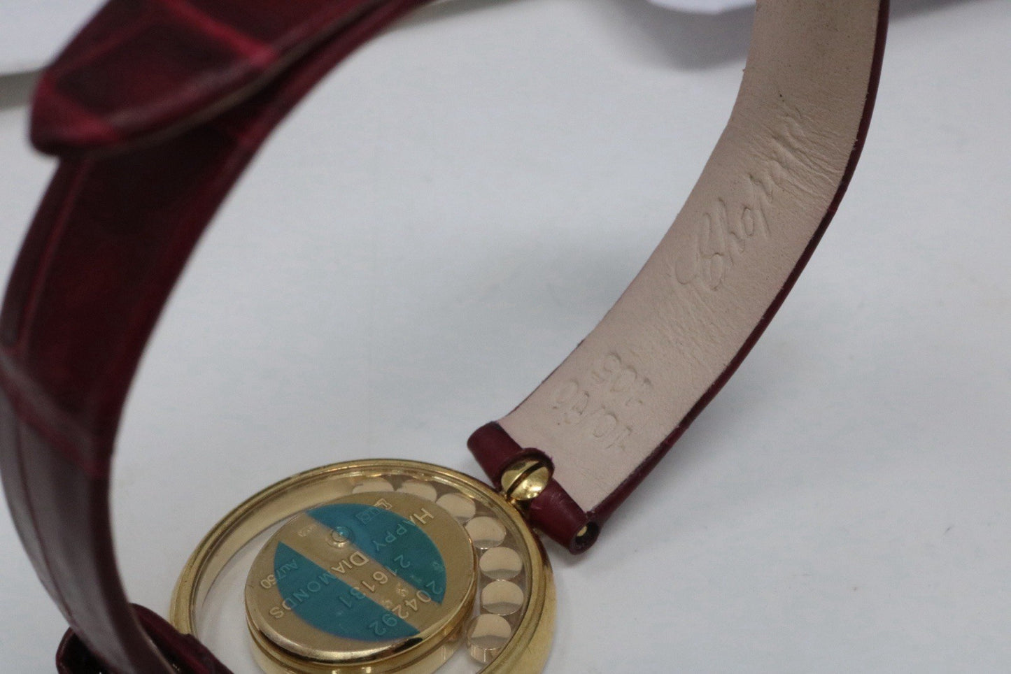 Chopard Happy Diamonds 24mm 18k Yellow Gold Ladies Oval Watch 20/4292