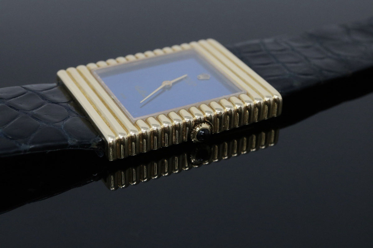 Rolex Cellini Ref. 4012 18k Yellow Gold Electric Blue Dial Manual Wind