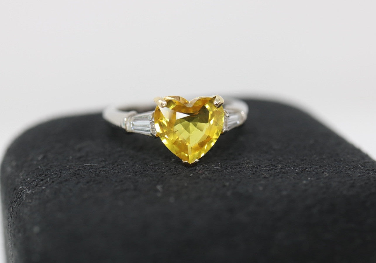 GRAFF Diamond And Sapphire Engagement Ring Platinum 18K $25k