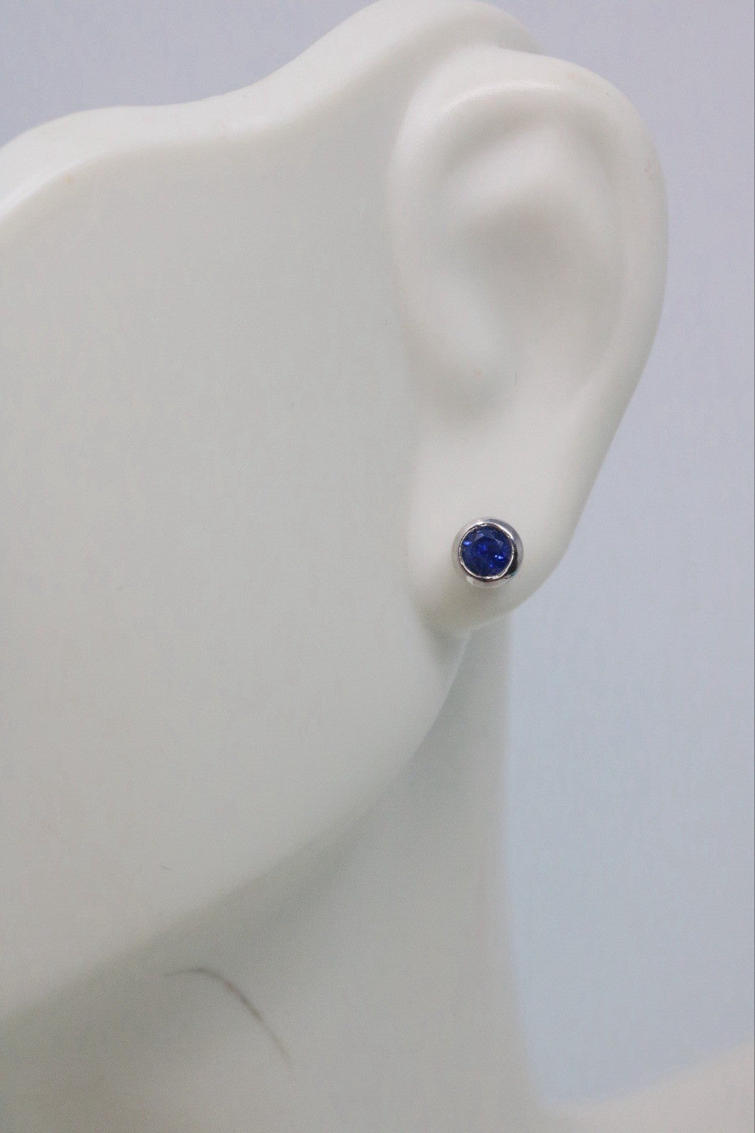 Tiffany & Co. Platinum Sapphire Elsa Peretti Color By The Yard Earrings
